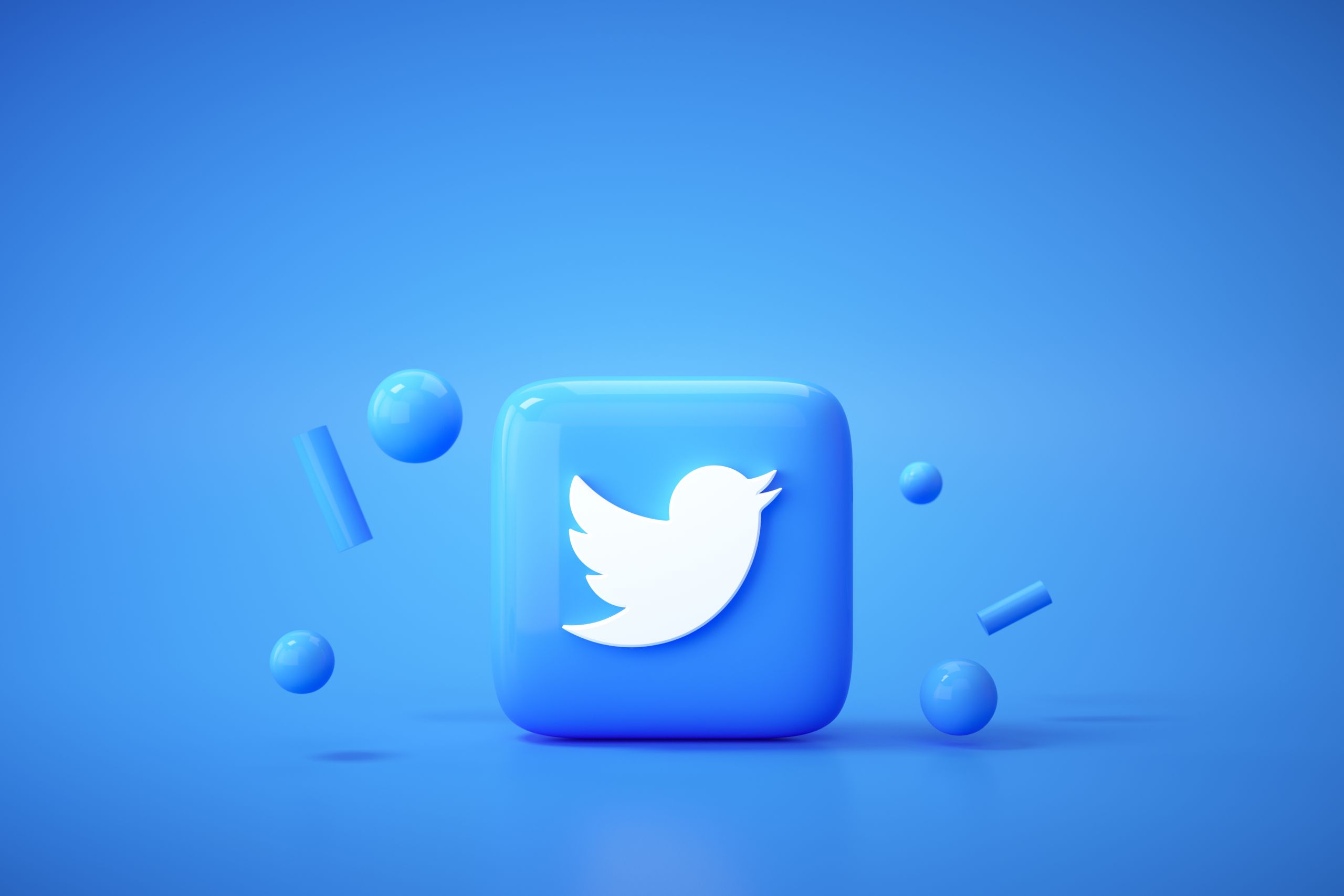 3d twitter application logo background twitter social media platform scaled Social Media Marketing Landing Page