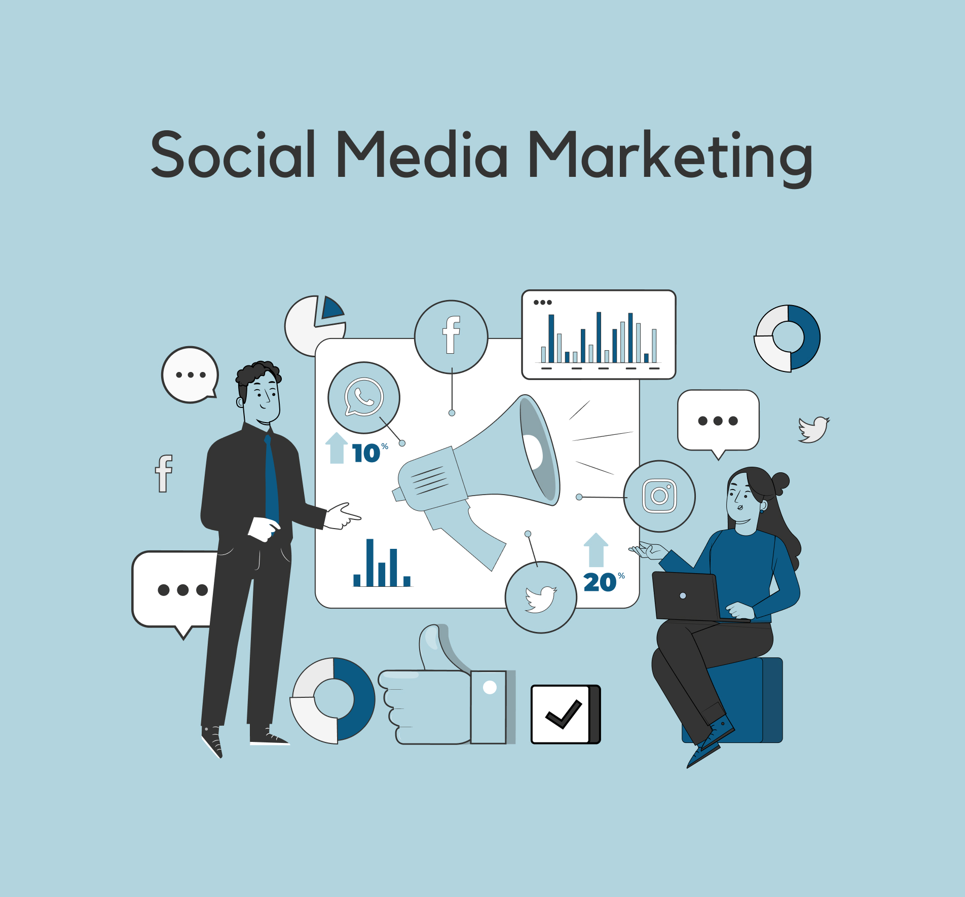 Social media marketing 1 Social Media Marketing Landing Page