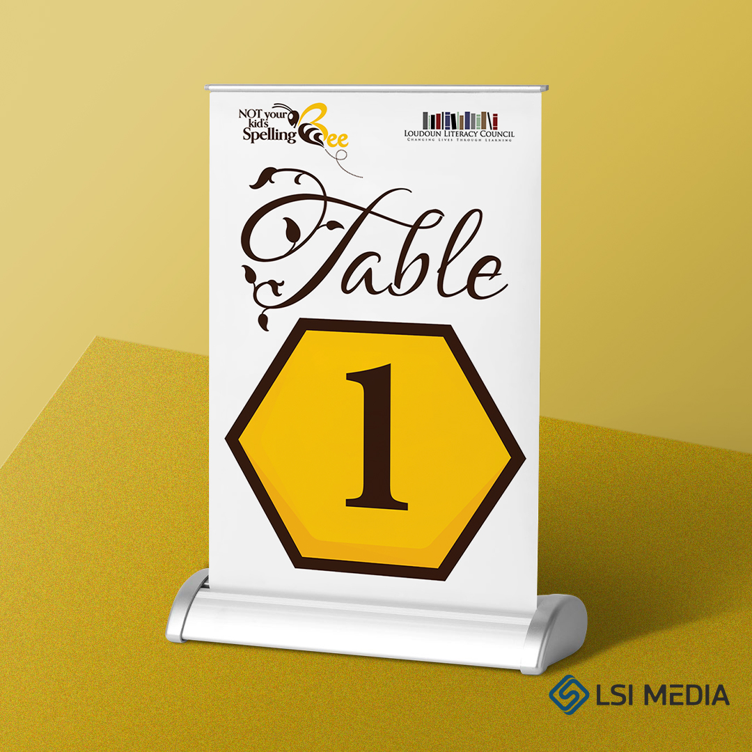 Table Number Loudoun Literacy Council: Graphic Design Loudoun Literacy Council