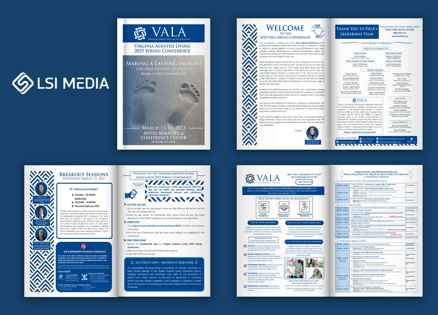 VALA Portfolio 1 VALA (Virginia Assisted Living Association): Social Media Management & Graphic Design VALA