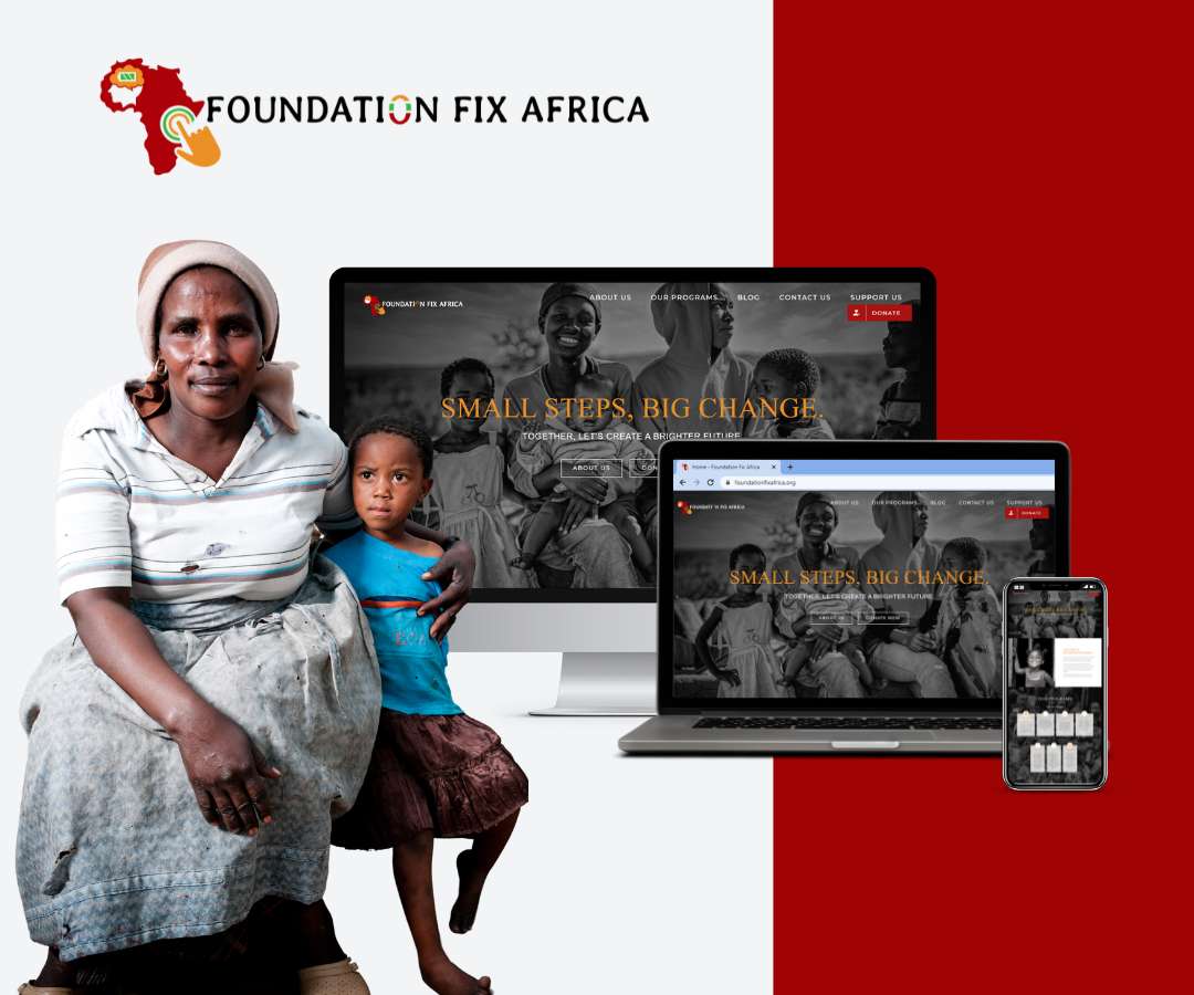 FFA Website Portfolio Featured Image 1 Foundation Fix Africa: New Website & Logo Refresh all work