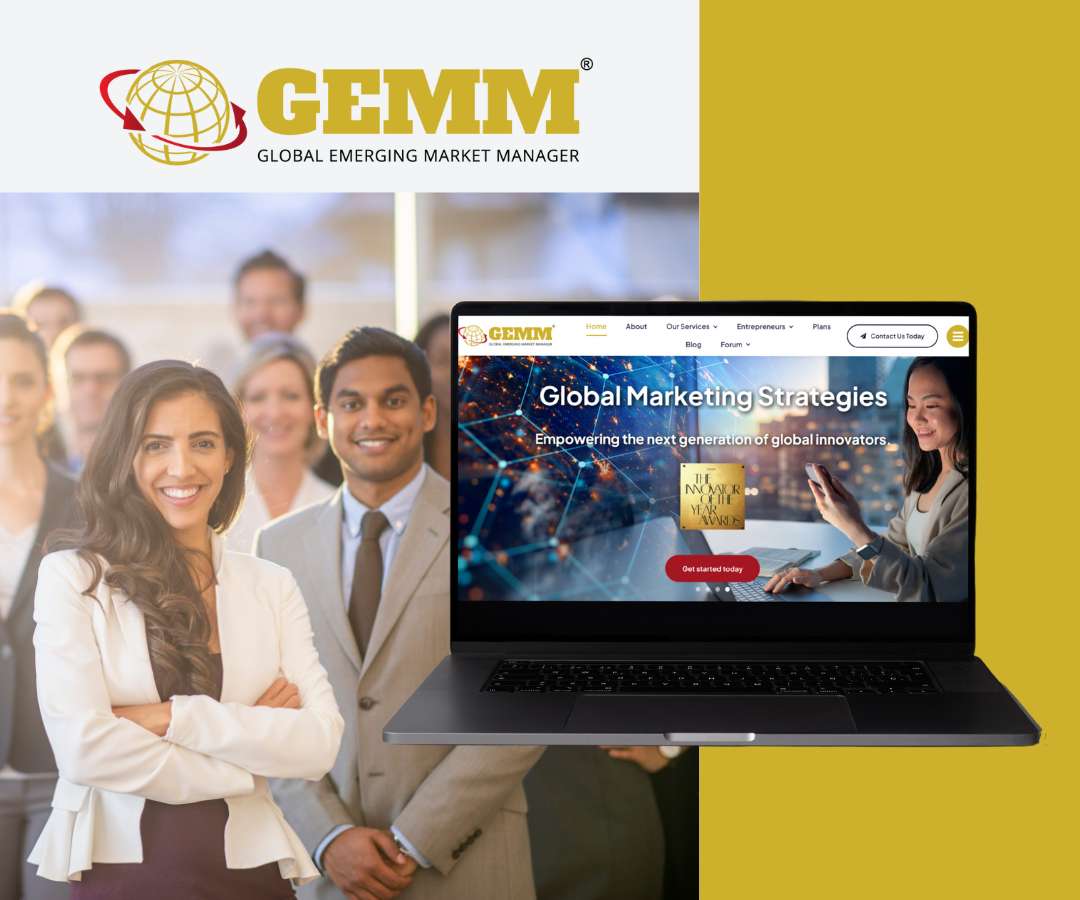GEMM Website Portfolio Featured Image GEMM: Website Design with Online Forum & Membership, Social Media Marketing Immigrant Businesswoman Circle