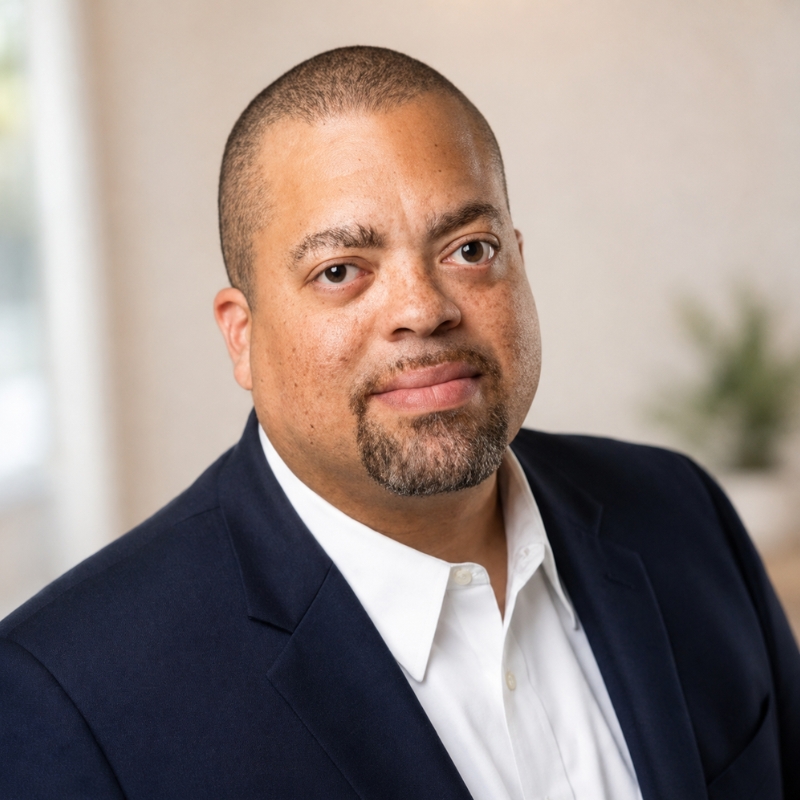 LSI Media CEO Idris Grant LSI Media CEO Idris Grant, PMP, DHS Certified Trusted Tester, CompTIA Certified headshot in office